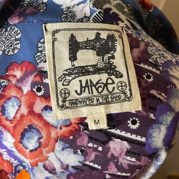 Jaase Women's Multicolor Floral Jacket Size M 3/4 Sleeve - Picture 3 of 4